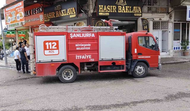 İş yerinde çıkan yangın korku dolu anlar yaşattı