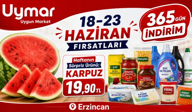Uymar Market’te 18-23 Haziran Fırsatları Başladı