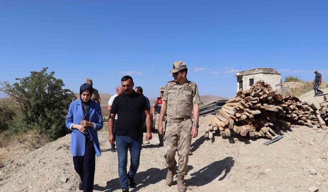 Tercan Kaymakamı KÖYDES kapsamında yapılan çalışmaları inceledi