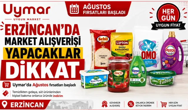 Erzincan’da Market Alışverişi Yapacaklar Dikkat