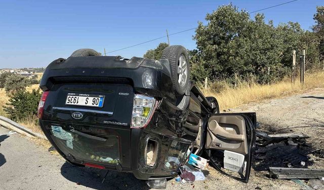 Takla atan otomobilin sürücüsü hayatını kaybetti