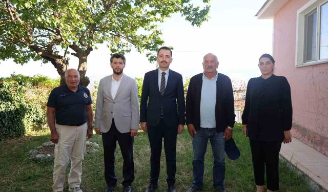 Üzümlü'de Kıbrıs gazisine ziyaret