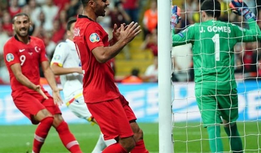 Türkiye - Andorra maçından kareler