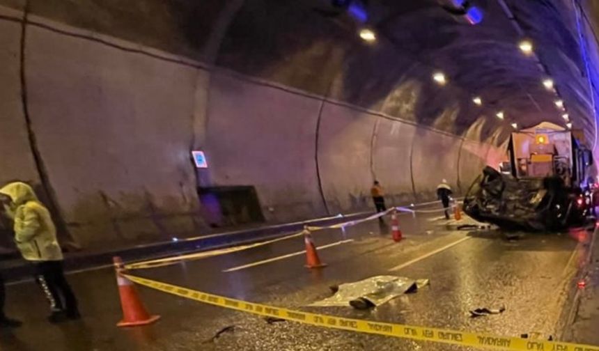 Bolu Dağı Tüneli'nde feci kaza: 1 ölü 6 yaralı