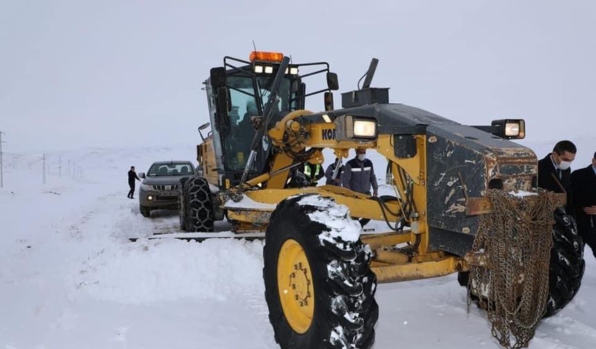 Kars’ta 38 köy yolu ulaşıma kapalı