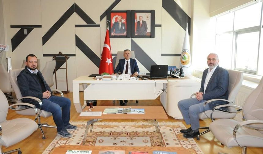Kütahya 30 Ağustos OSB Müdürü Murat Demir, Bölge Müdürü Erdal Dingil’le görüştü