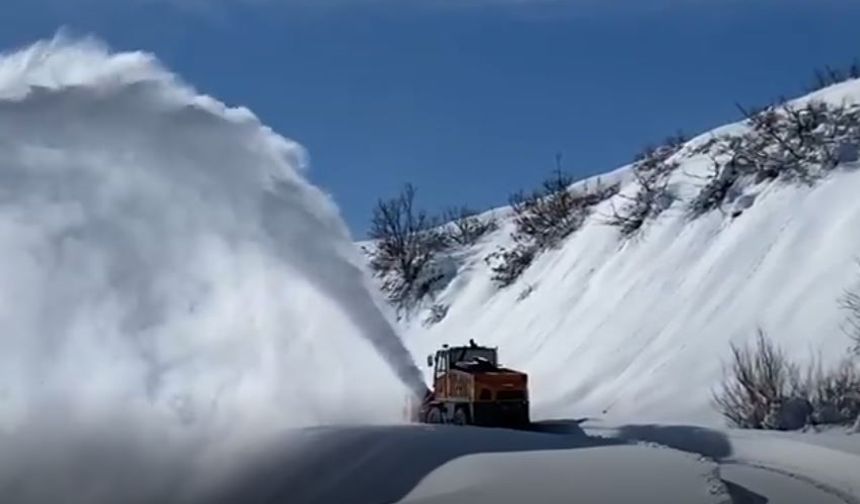 Tunceli’de karla mücadele çalışması sürüyor