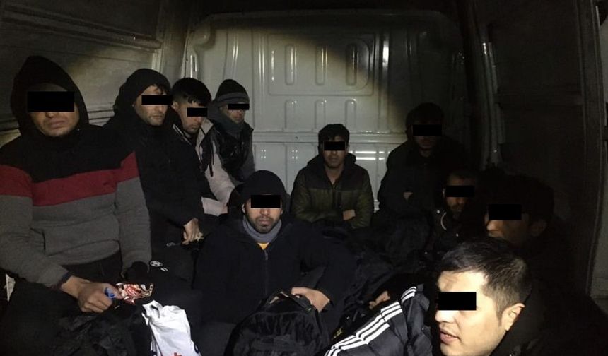 Kırklareli’nde 10 kaçak göçmen yakalandı