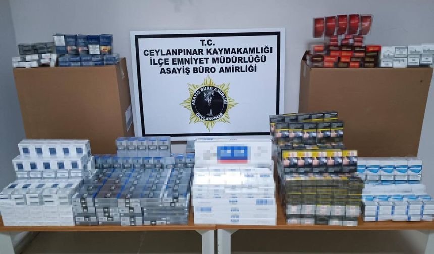 Şanlıurfa’da 823 paket kaçak sigara ele geçirildi