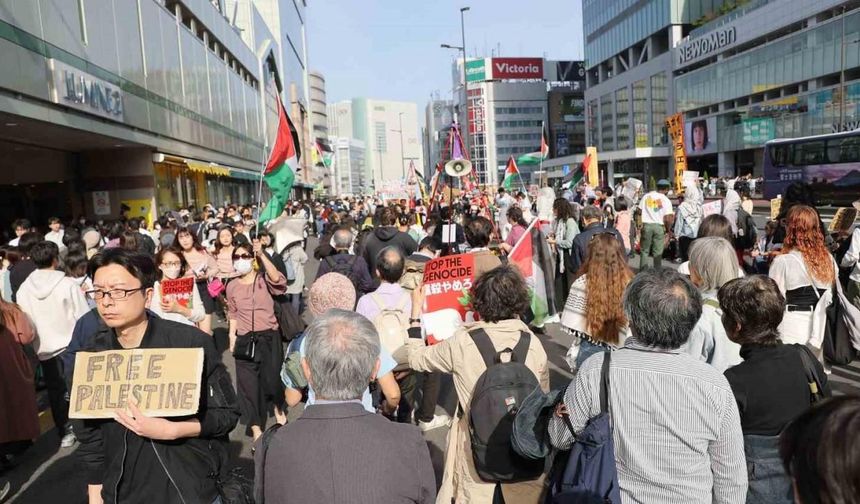Japonya’da "Gazze’ye destek" gösterisi
