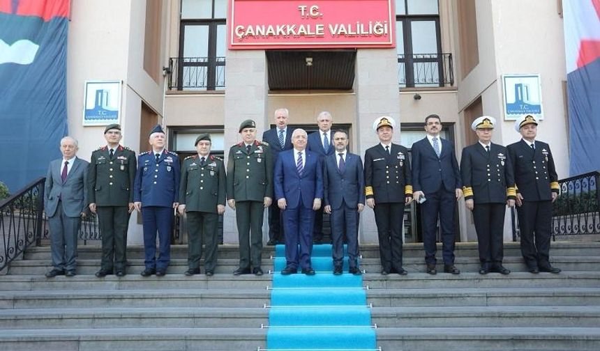 Milli Savunma Bakanı Yaşar Güler’den Çanakkale Valiliğine ziyaret