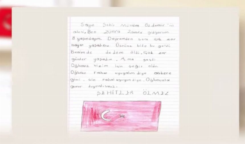 Pençe Kilit kahramanlarının ailelerine duygulandıran mektup