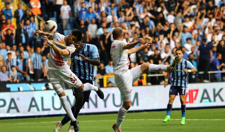 Trendyol Süper Lig: Adana Demirspor: 0 - Kayserispor: 0 (İlk yarı)