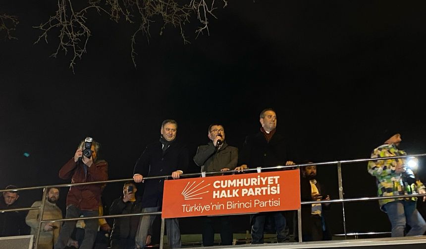 CHP milletvekillerinden İmamoğlu'na destek yürüyüşü