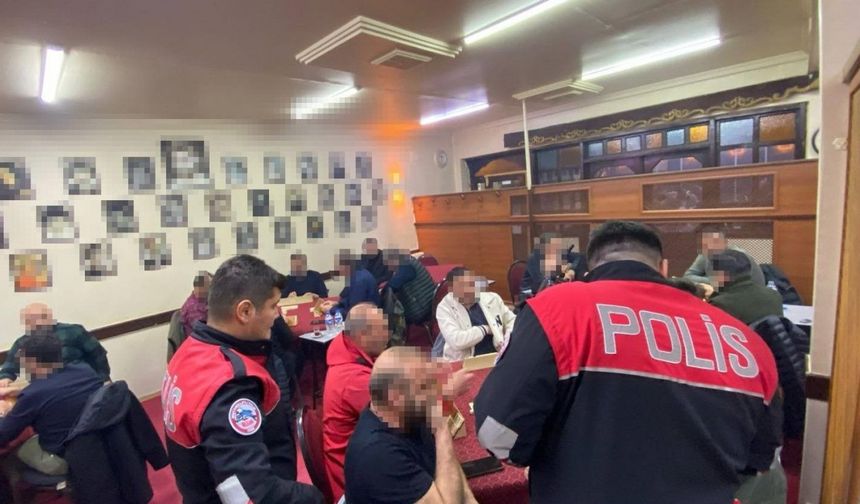 Erzincan’da ’kumar, tombala ve oyun makineleri uygulaması’ yapıldı