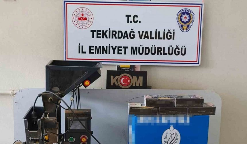 Tekirdağ’da kaçak tütün operasyonu