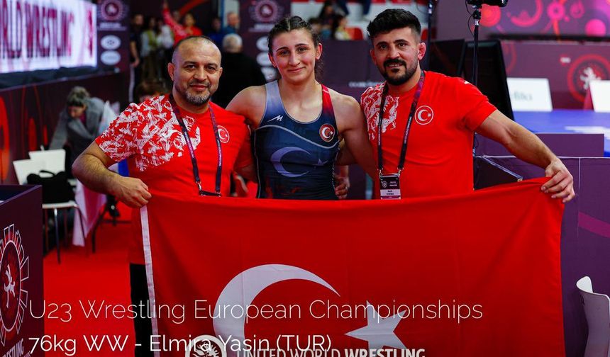 Erzincan’ın Gururu Elmira Yasin, U23 Avrupa Güreş Şampiyonası’nda Altın Madalya Kazandı!