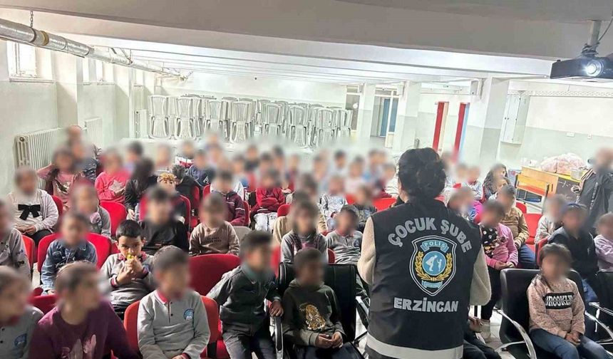 Çocuklara suçtan korunma eğitimi verildi