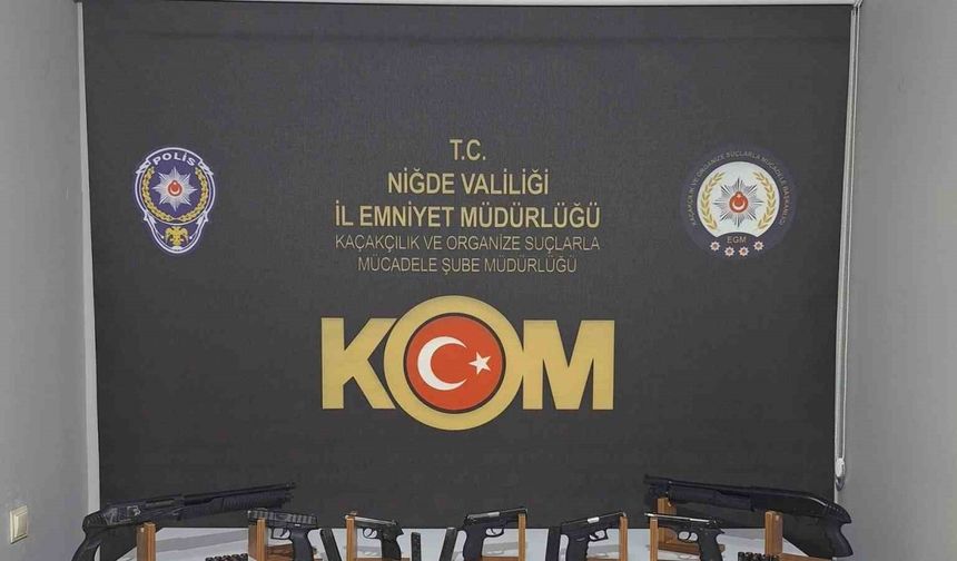 Niğde’de ruhsatsız silah operasyonu: 16 şüpheli gözaltında
