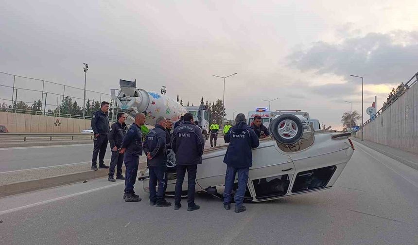 Otomobil takla attı: 3 yaralı