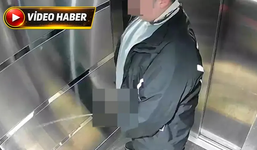 Asansöre tuvaletini yapan kuryeye asansörü temizlettiler