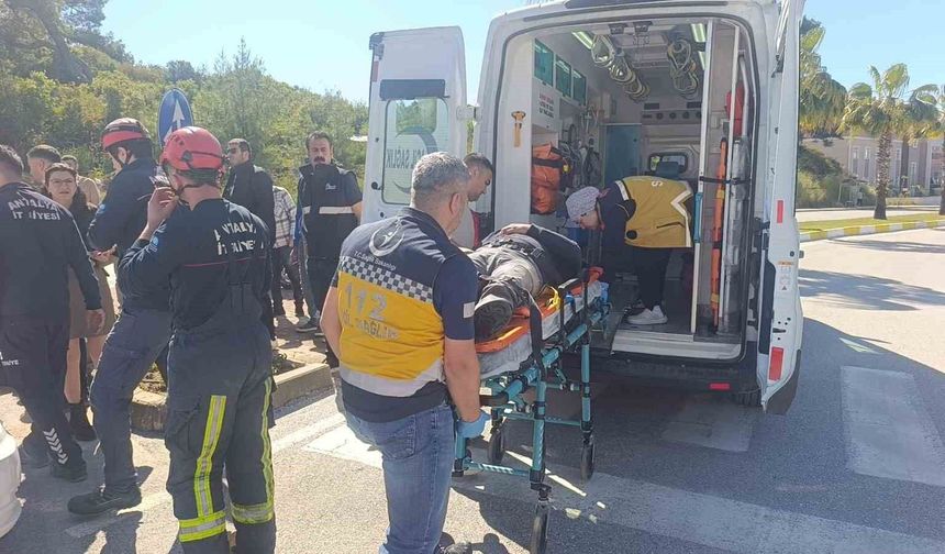 Dur levhasına ihlali kazayla sonuçlandı: 1 yaralı
