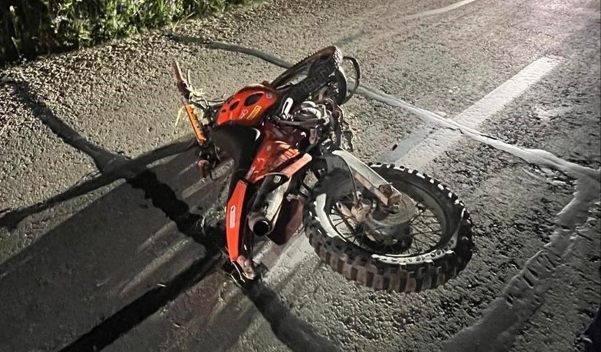 Kontrolden çıkan motosiklet devrildi: 1 ölü, 1 yaralı