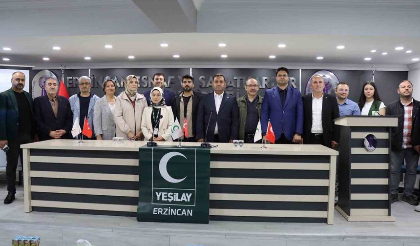 Yeşilay Erzincan genel kurulu yapıldı
