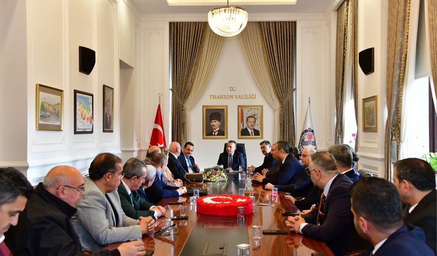 TİMBİR heyetinden Trabzon Valisi Tahir Şahin’e ziyaret