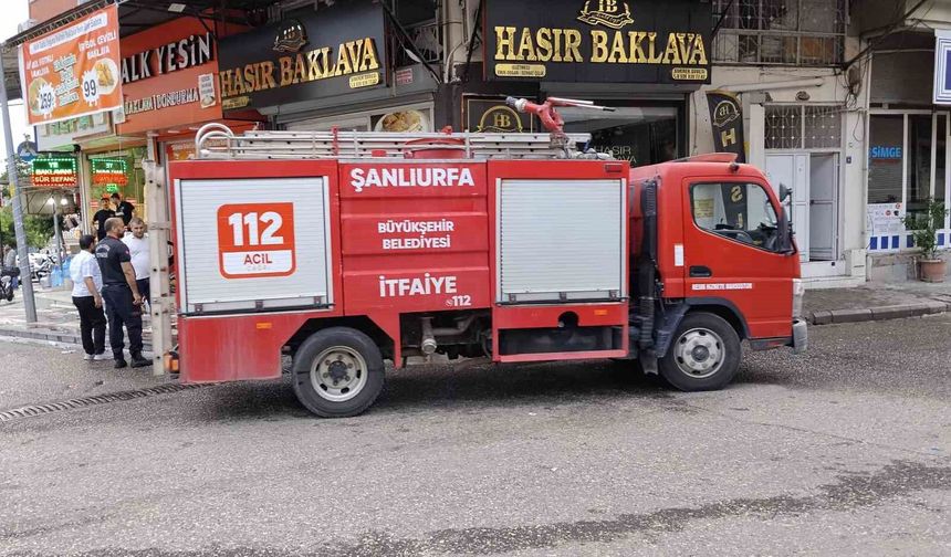 İş yerinde çıkan yangın korku dolu anlar yaşattı