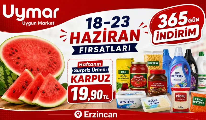 Uymar Market’te 18-23 Haziran Fırsatları Başladı