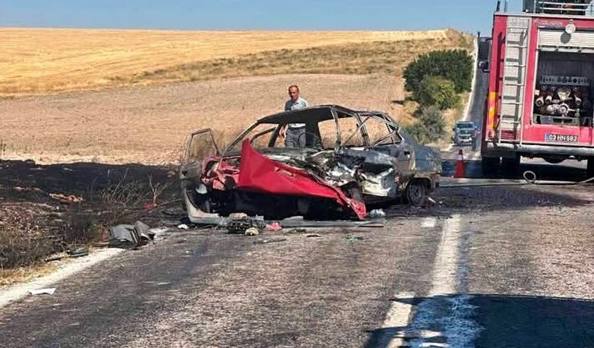 Alev Alan Otomobilde Sürücü Hayatını Kaybetti