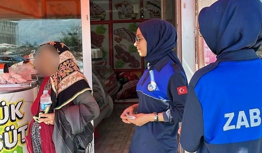 Erzincan'da Zabıta ekiplerinden dilencilere operasyon