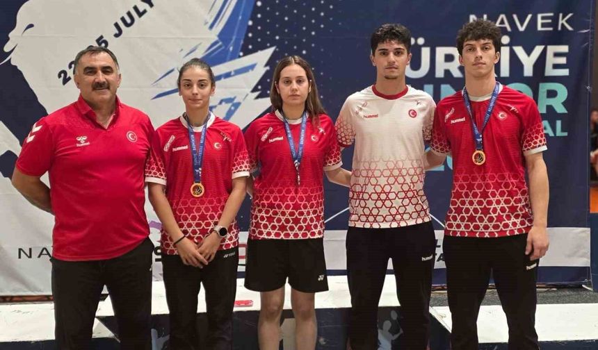 Erzincanlı milli badmintonculardan uluslararası turnuvada 4 madalya