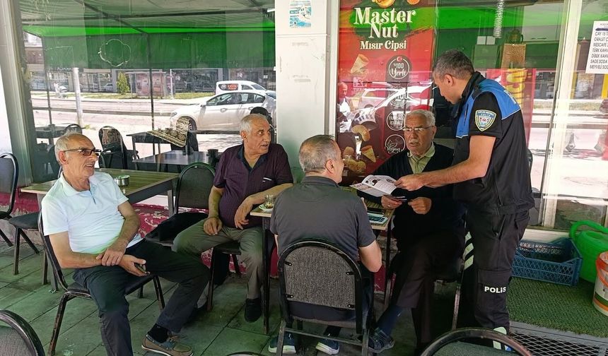 Erzurum polisi sahada: 'Dadaş Kemer Takar, Her Söze Kanmaz'