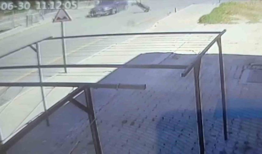 Otomobil ile motorlu bisiklet çarpıştı: 1 yaralı