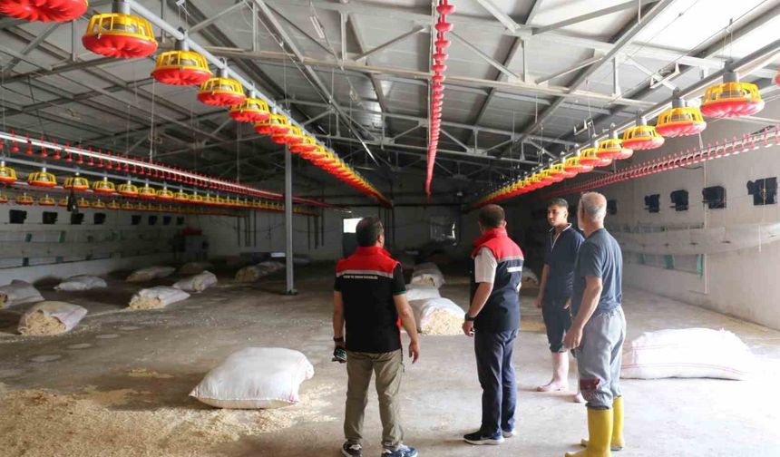 TKDK hibesiyle kurulan broiler işletmesi incelendi