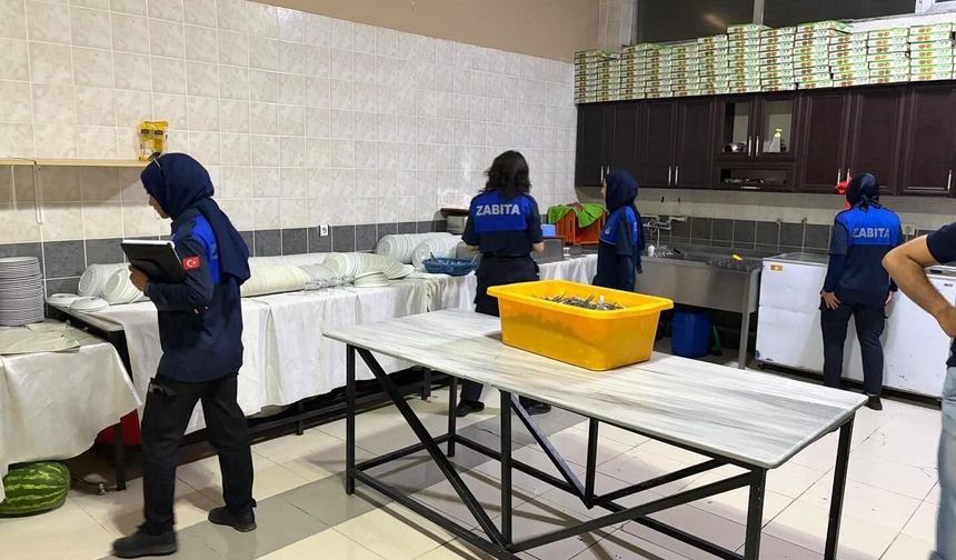 Erzincan düğün salonlarına zabıta denetimi