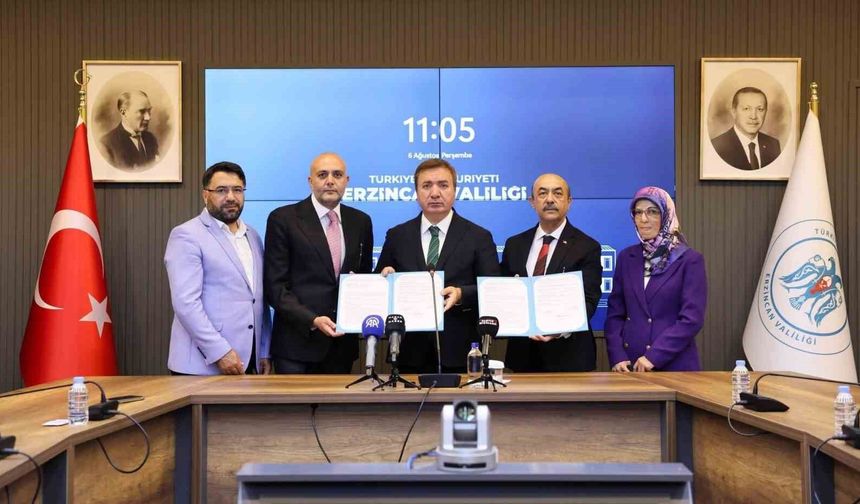 Erzincan'da özel eğitim meslek okulu için imzalar atıldı