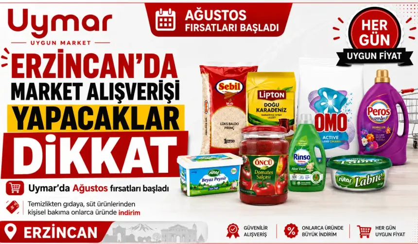 Erzincan’da Market Alışverişi Yapacaklar Dikkat