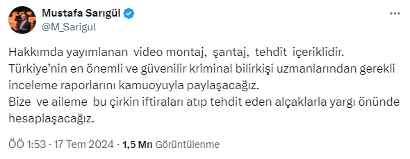 Mustafa Sarigul Hakkimda Yayimlanan Video Montaj 17529157 4343 M