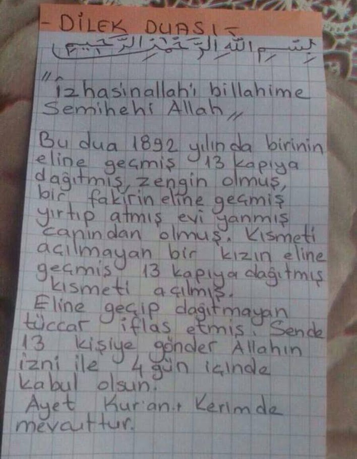 Bu Duayı Yırtan Öldü, Dağıtan Zengin Oldu Rivayet Mi, Gerçek Mi2
