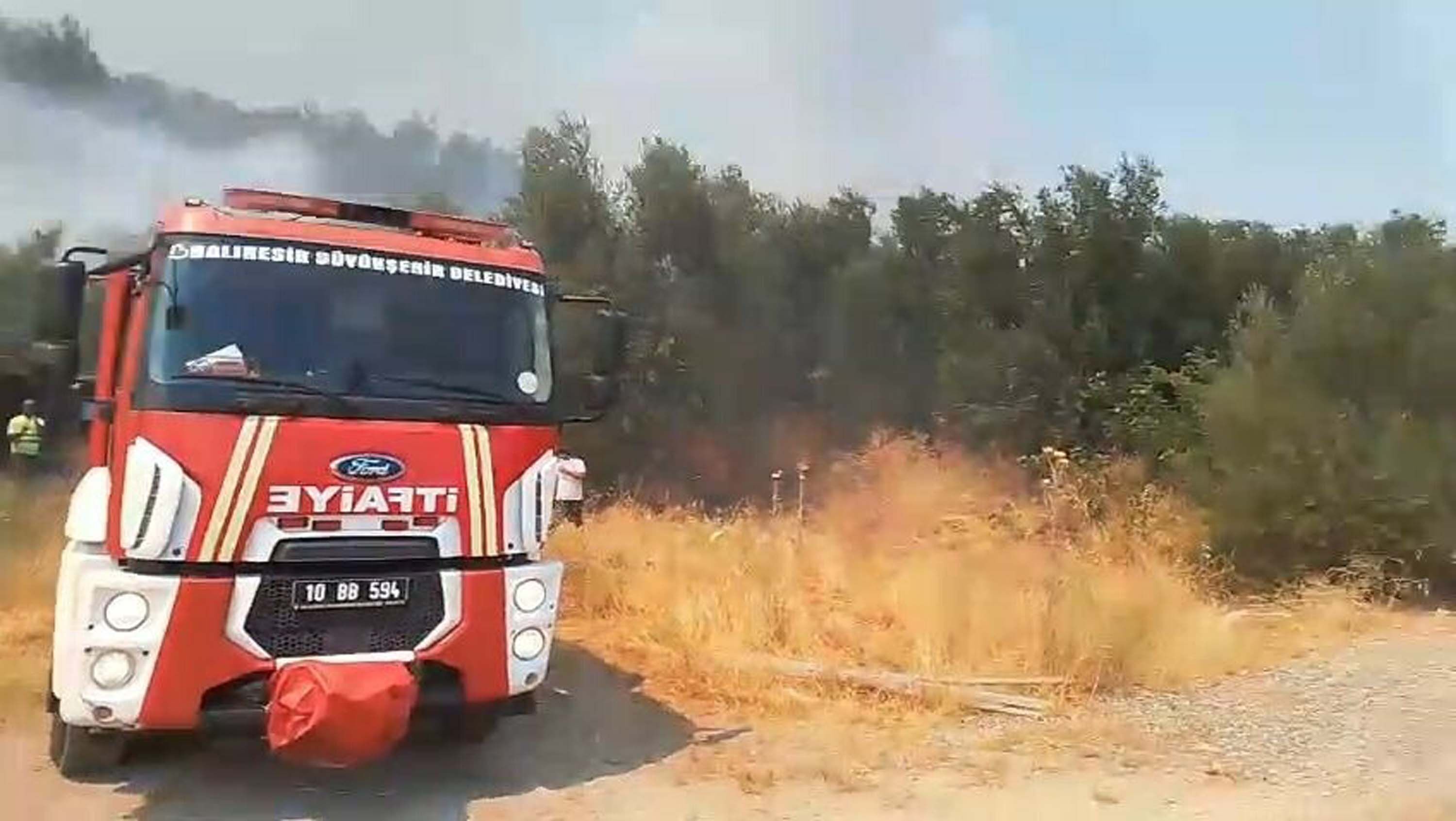 Balıkesir'de orman yangını