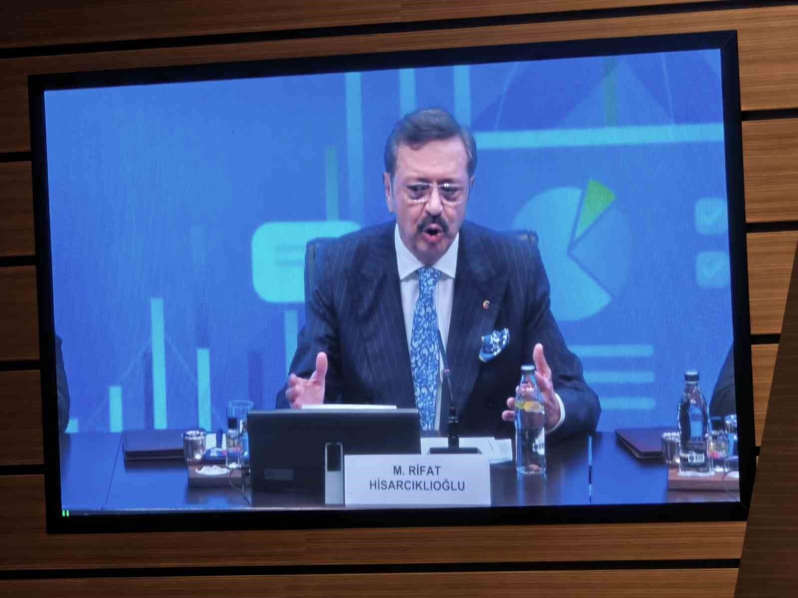 TOBB Başkanı Hisarcıklıoğlu: 'Gördüğüm en büyük sıkıntı, finansmana erişim'