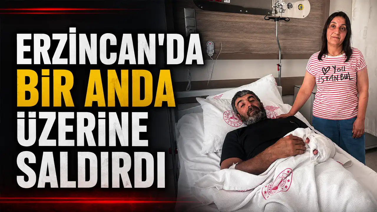 Erzincan’da Bir Anda Üzerine Saldırdı