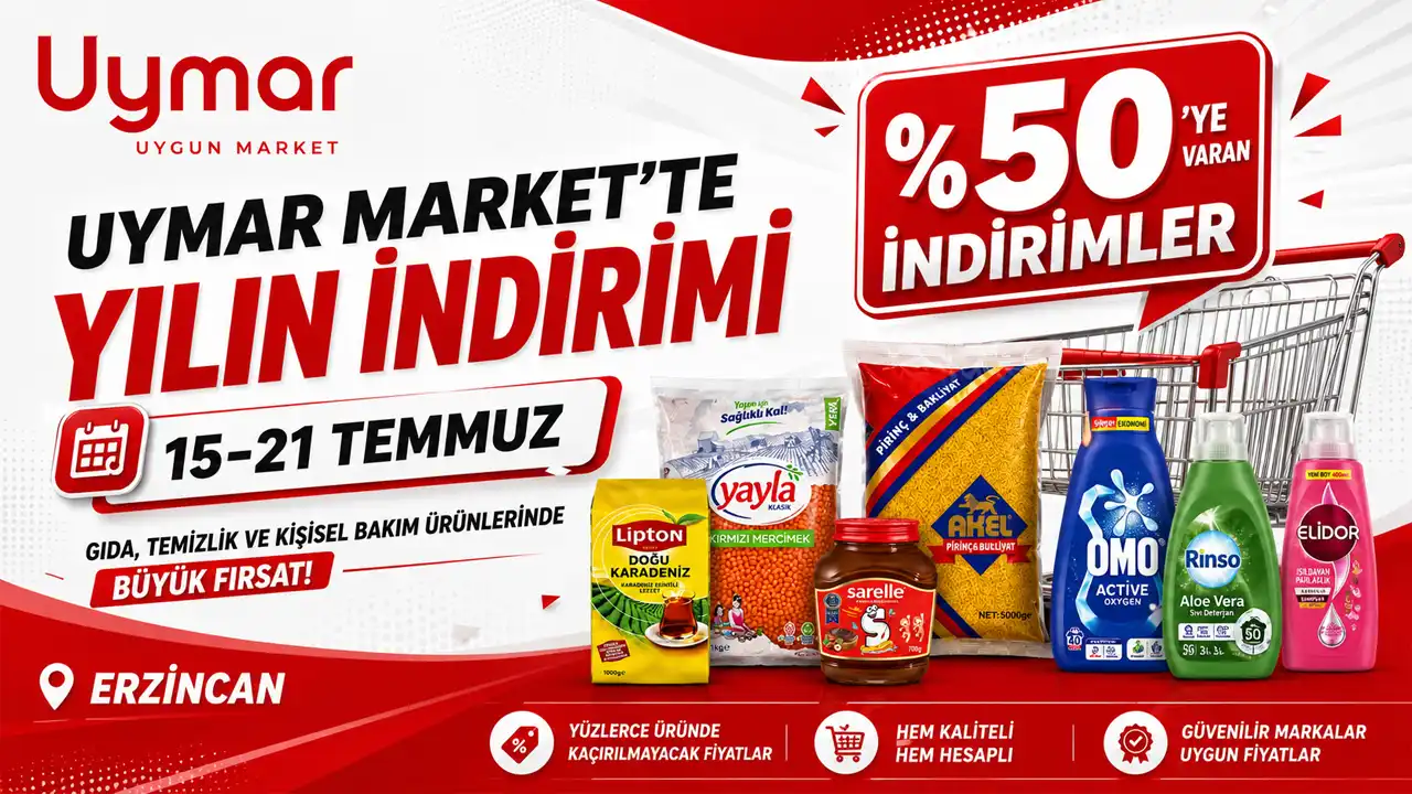 Uymar Market’te Yılın İndirimi Başlıyor