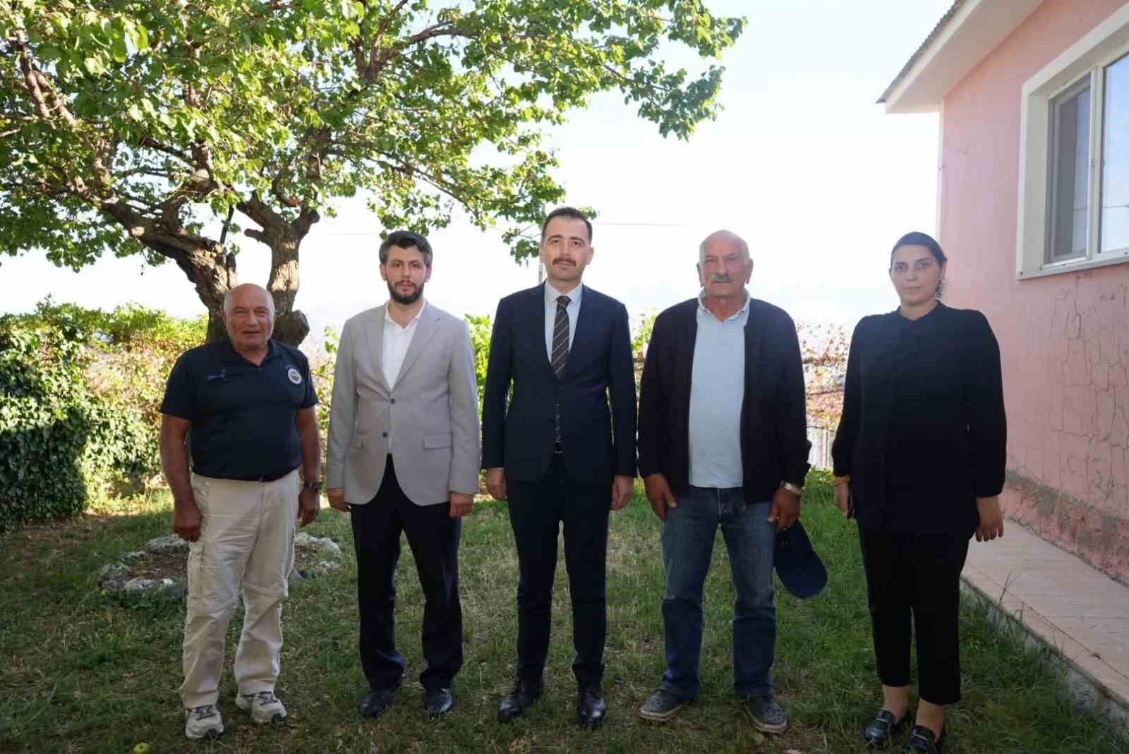 Üzümlü'de Kıbrıs gazisine ziyaret
